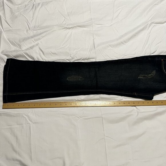 Miss O&Y Women's Embellished Denim Jeans With Rhinestone Pocket Detailing - Picture 4 of 11